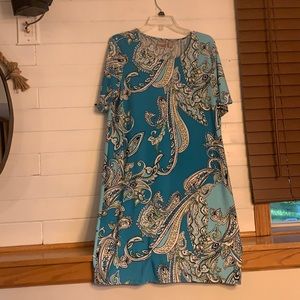 Paisley shift dress from Chicos